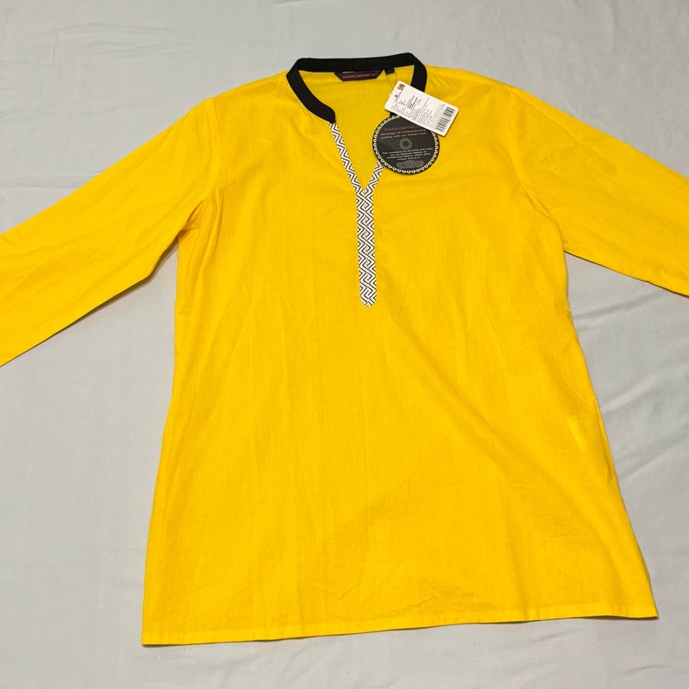 Rangmanch by Pantaloons Yellow Kurta – New with Tags